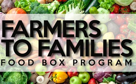 usda food distribution box|usda farmers to families box.